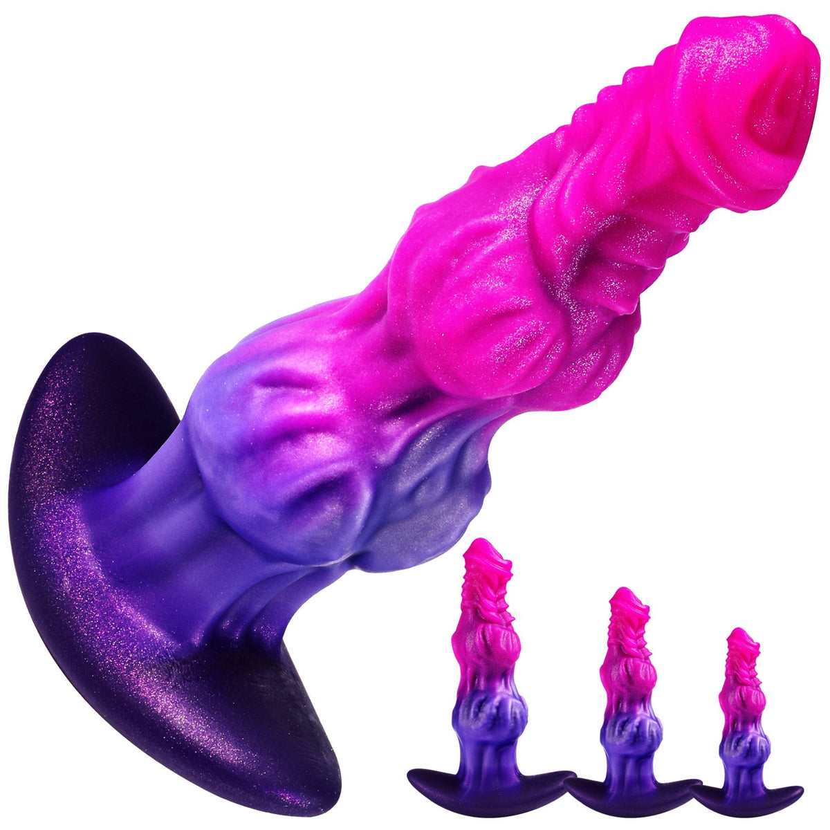 Pink Fantasy Horse Knot Huge Anal Dildo