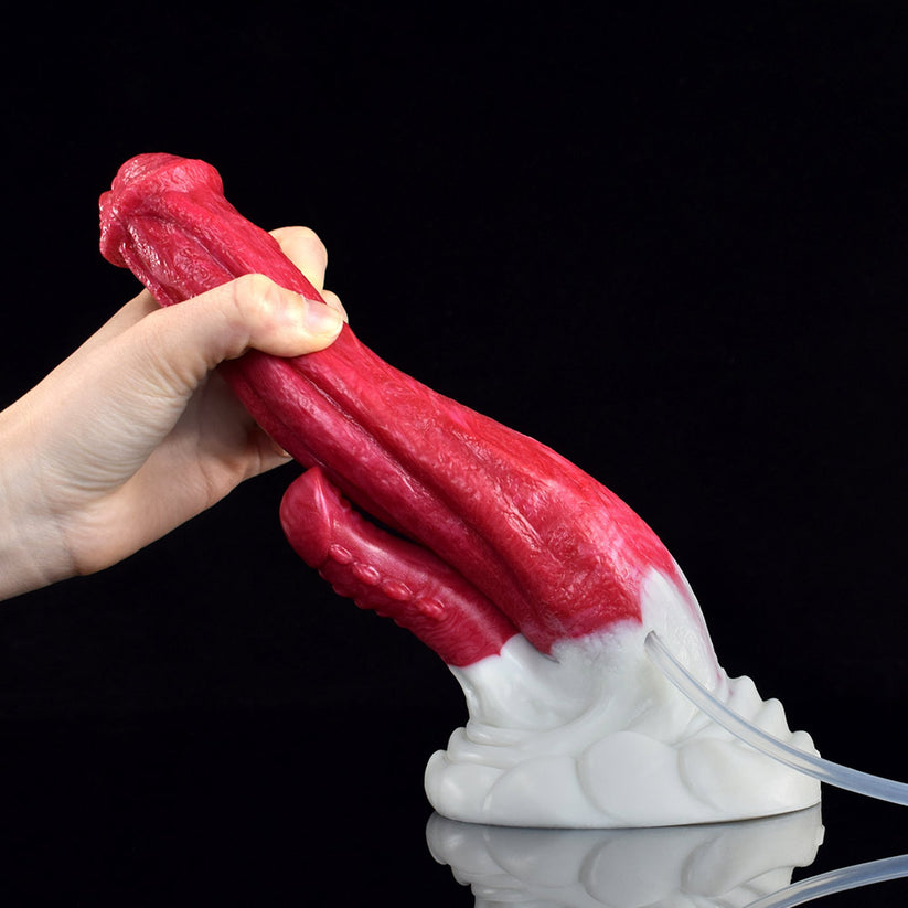 8 Inch Double Penetration Ejaculating Horse Dildo