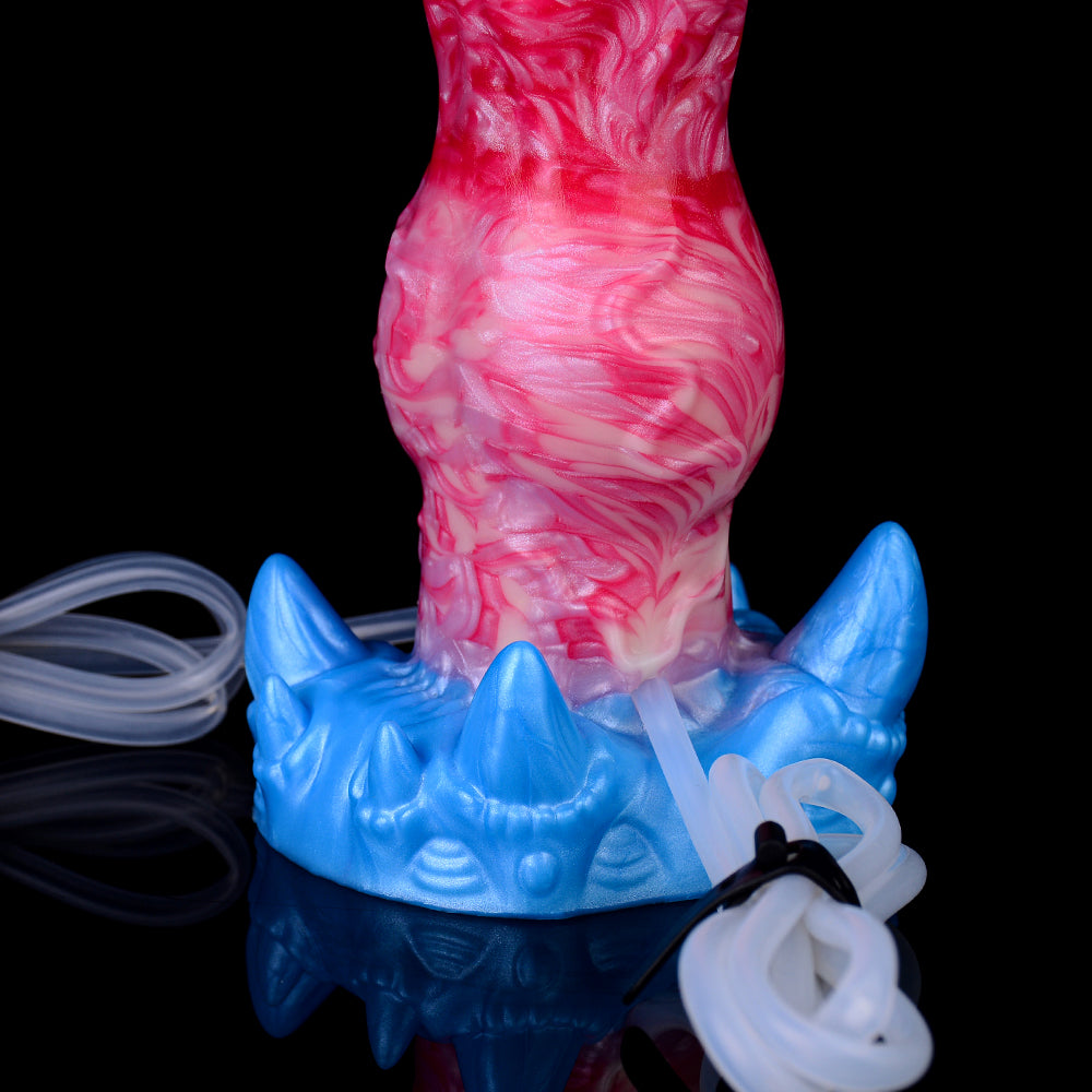 17.8 cm Red Fantasy Dog Inflatable Squirting Dildo