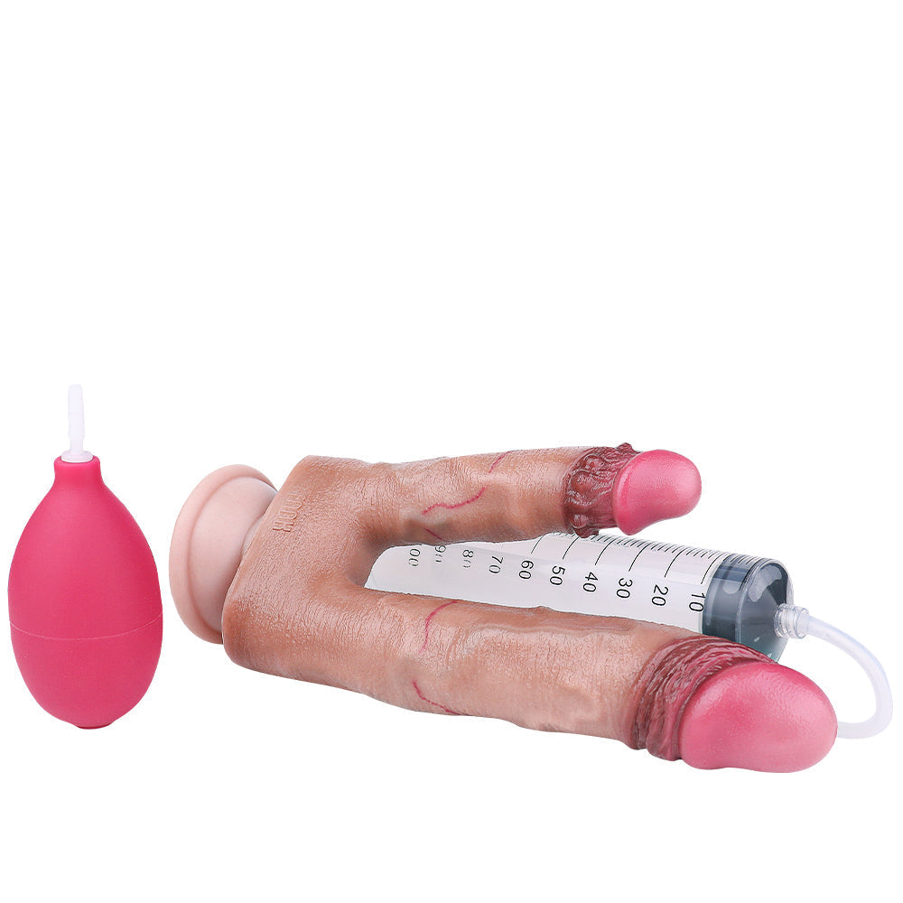 Realistic Squirting Double Penetration Dildo With Veins