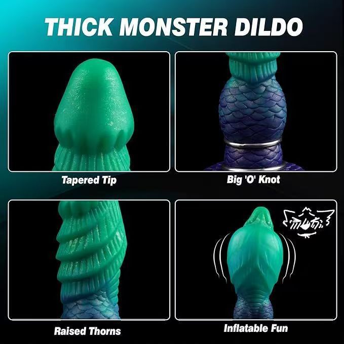 Thick Monster Knot Inflatable Dildo