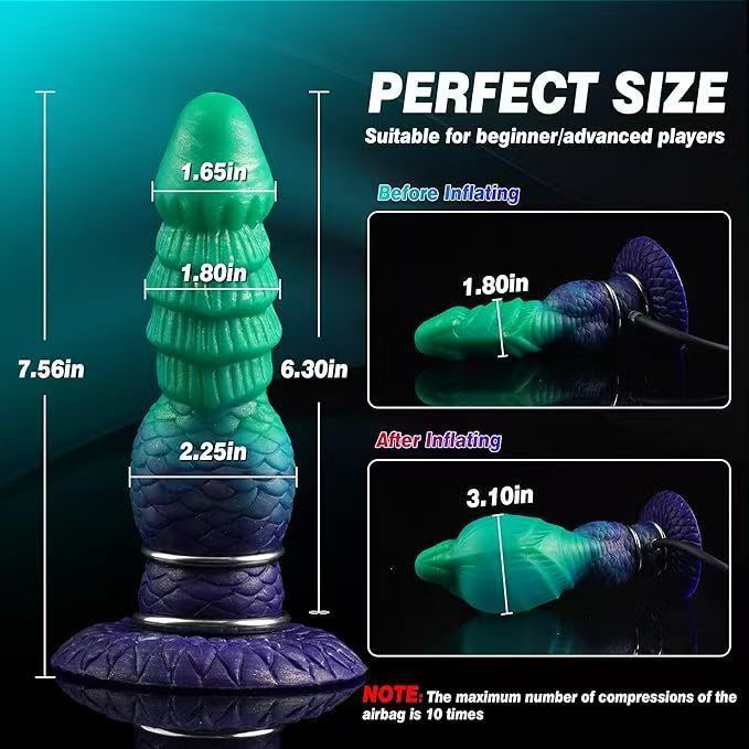 Thick Monster Knot Inflatable Dildo