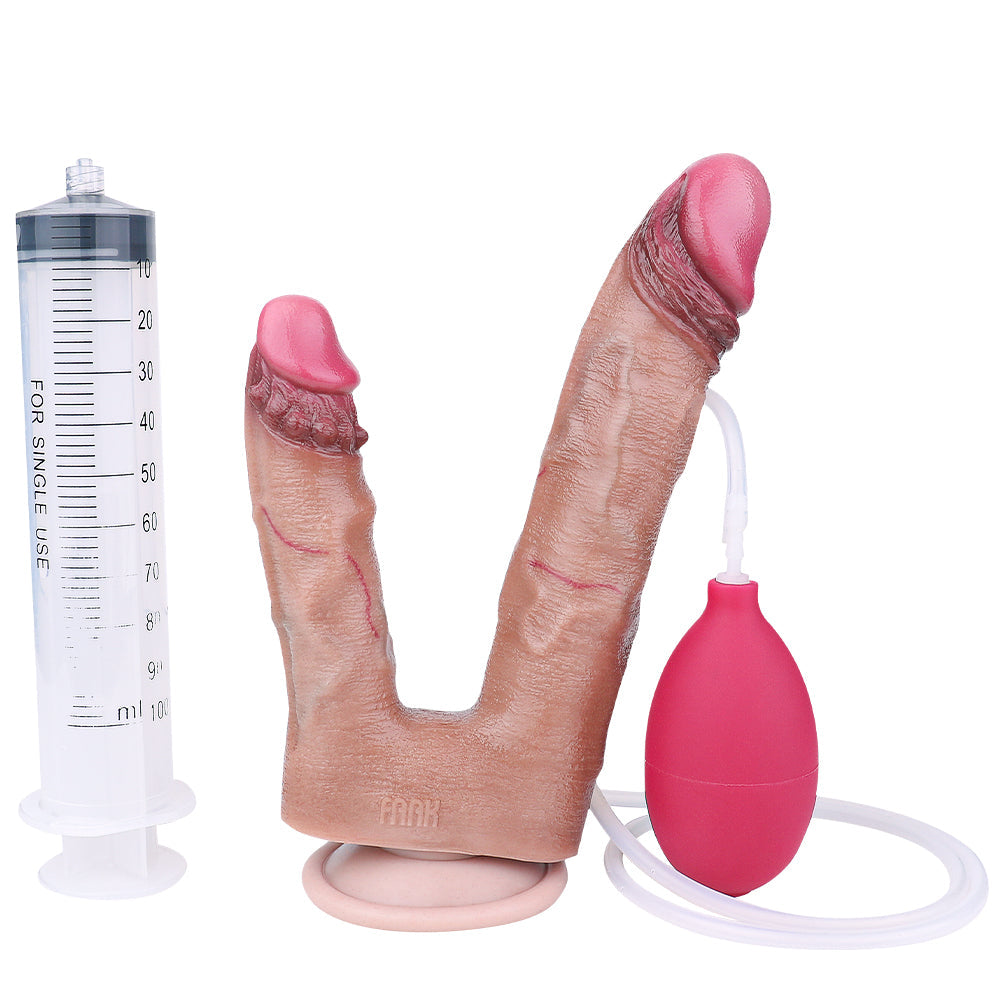 Realistic Squirting Double Penetration Dildo With Veins