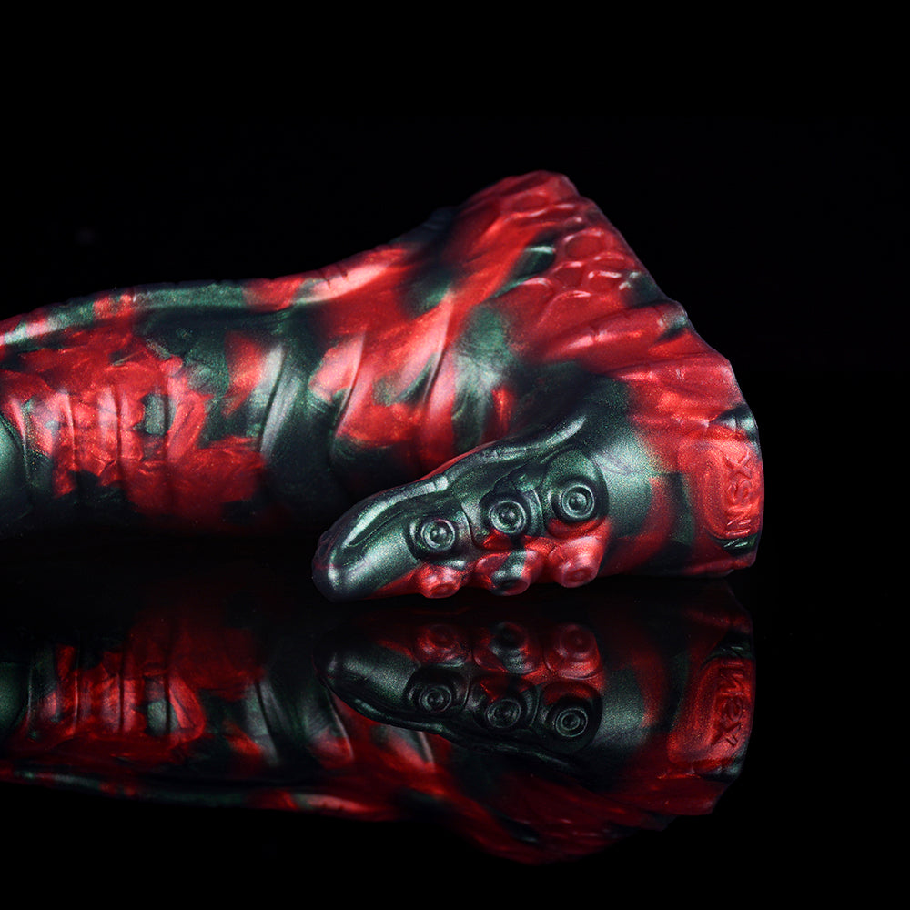 20.3 cm Curved Silicone Monster Double Tentacle Dildo