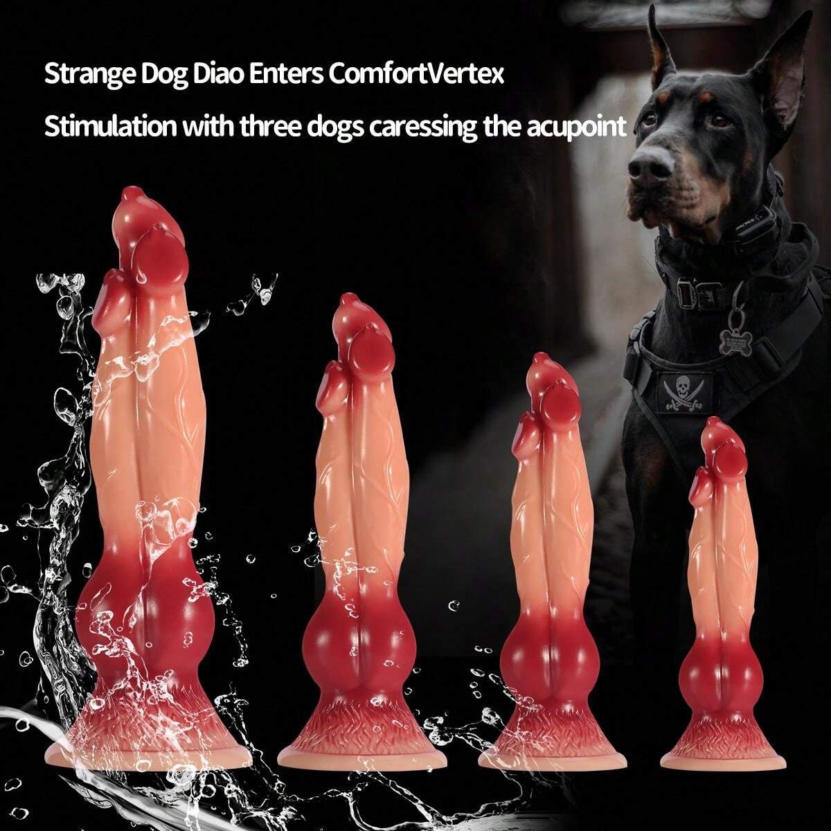 Fantasy Monster Cock Three Headed Dog Dildo