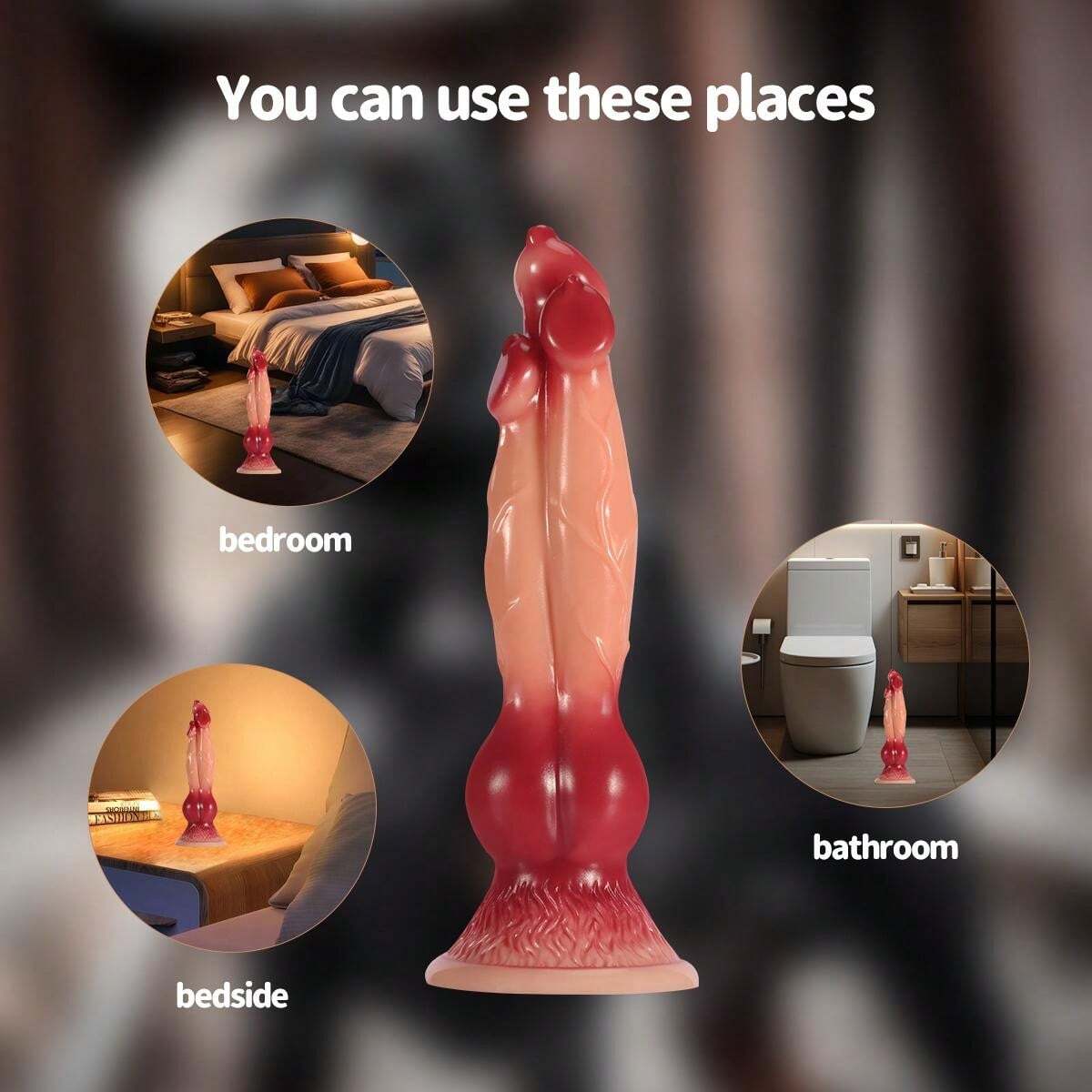 Fantasy Monster Cock Three Headed Dog Dildo