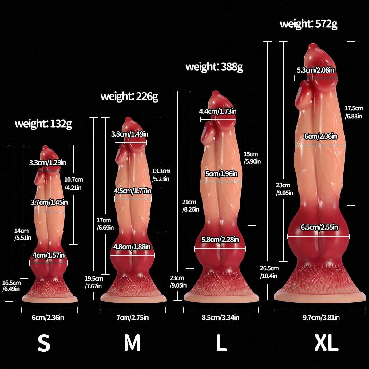 Fantasy Monster Cock Three Headed Dog Dildo