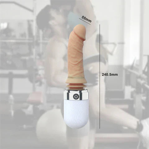 Discreet Waterproof Vibrating Thrusting Quiet Dildo