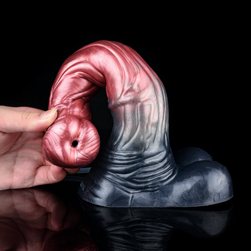26 cm Textured Fantasy Ejaculation Horse Dildo