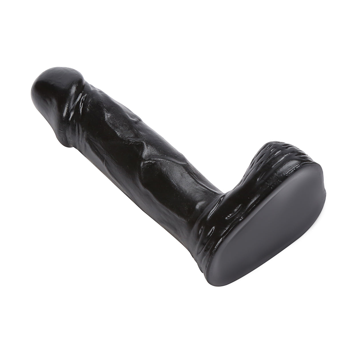 4 Inch Black Small Anal Dildo With Veins