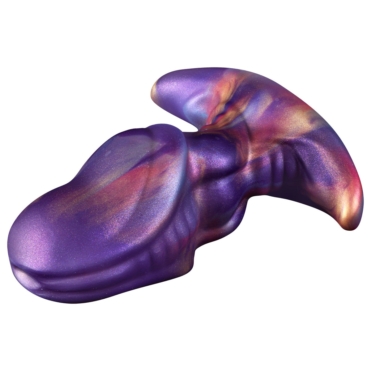 Purple Fantasy Silicone Short Thick Butt Plug