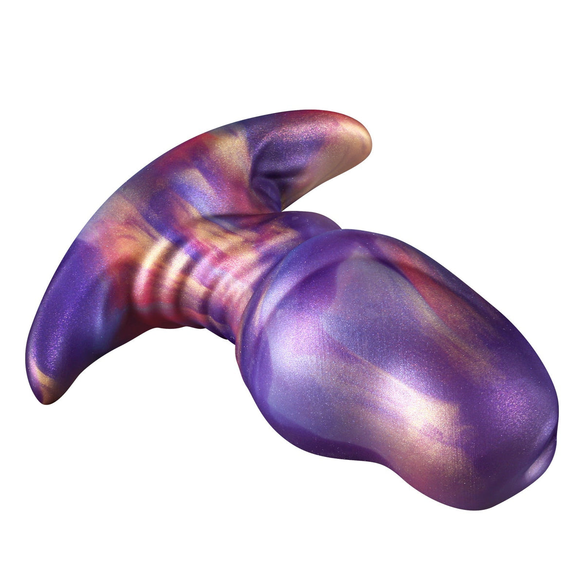 Purple Fantasy Silicone Short Thick Butt Plug