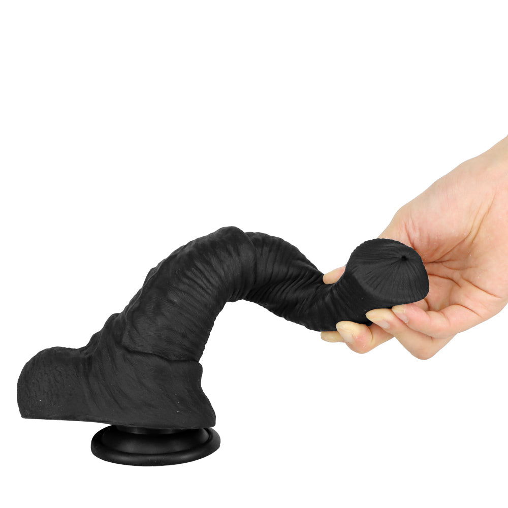Black Realistic Ball Horse Cock Dildo