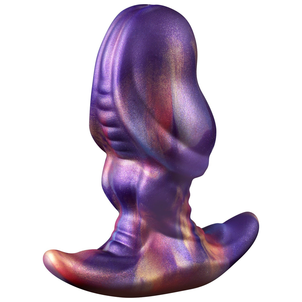 Purple Fantasy Silicone Short Thick Butt Plug
