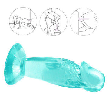 4.3 Inch Green Jelly Small Dildo For Beginners
