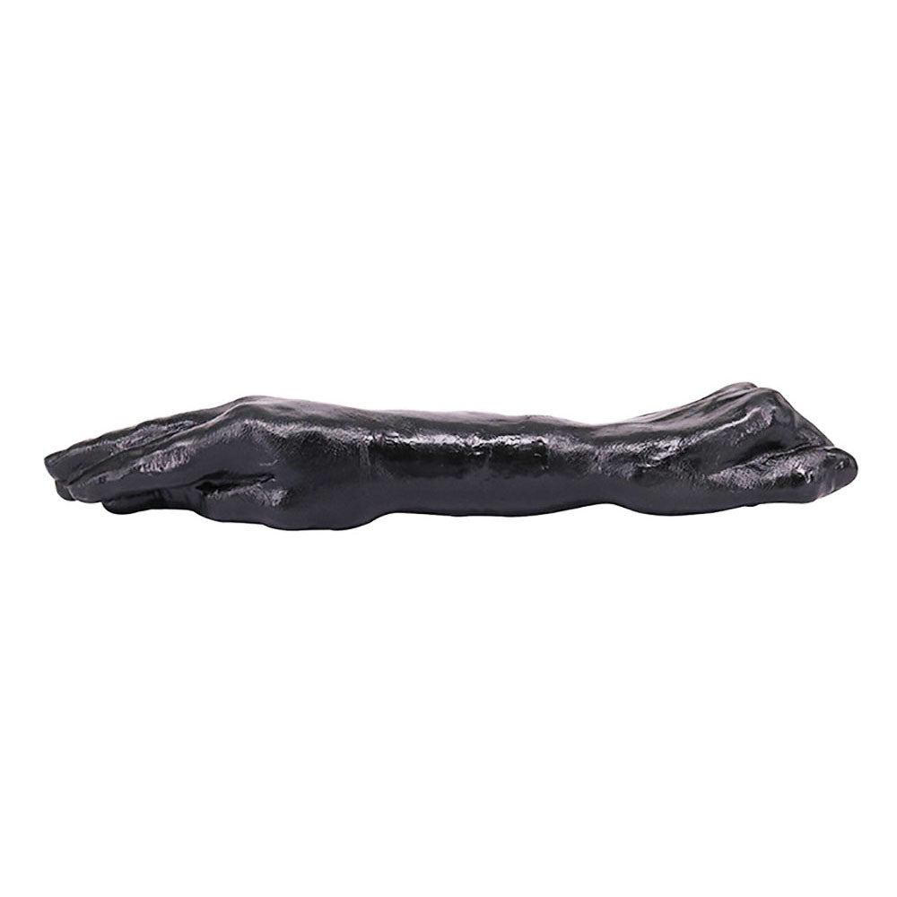 14.6 Inch Black Double Hand Textured Fist Dildo