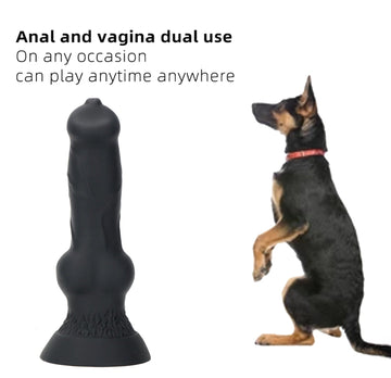 33 cm Fantasy Dog Big Black Dildo