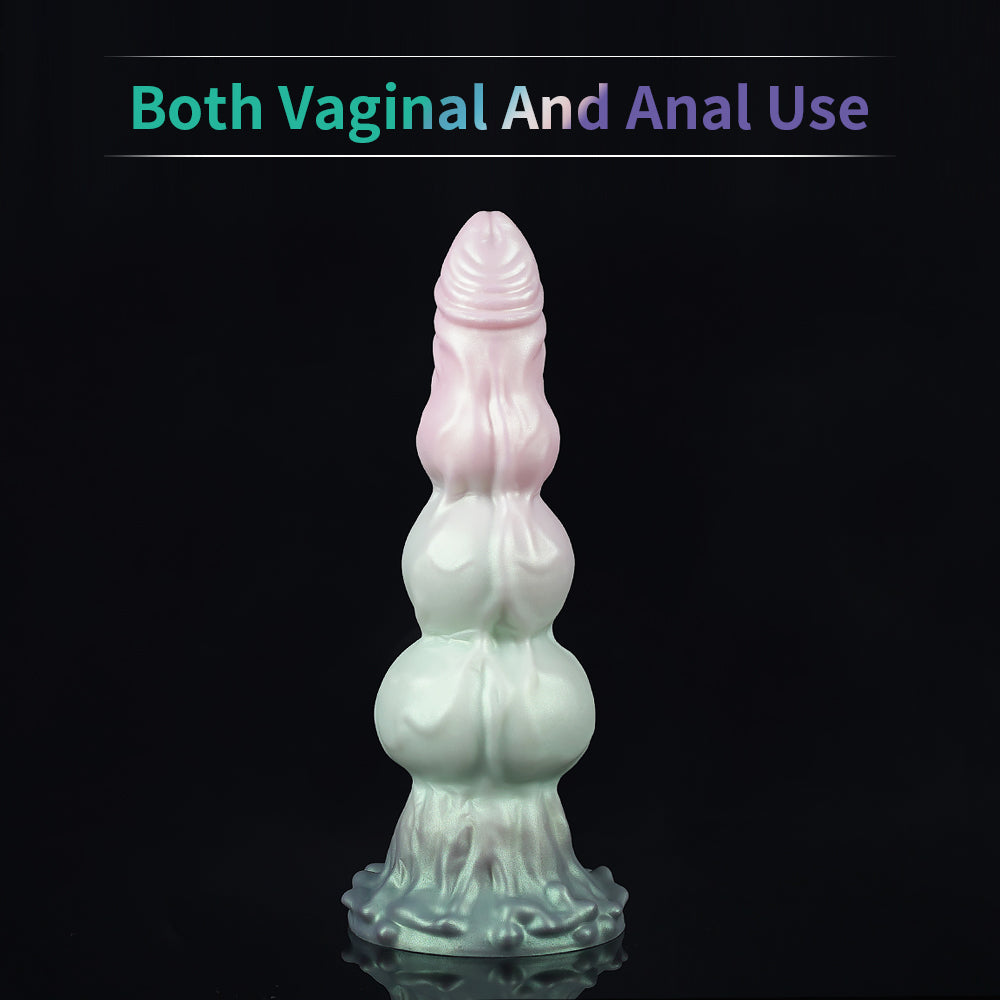 22.9 cm Three Knot Macarons Fantasy Dog Dildo