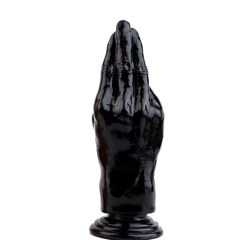 8 Inch Black Tapered Hand Anal Fist Dildo