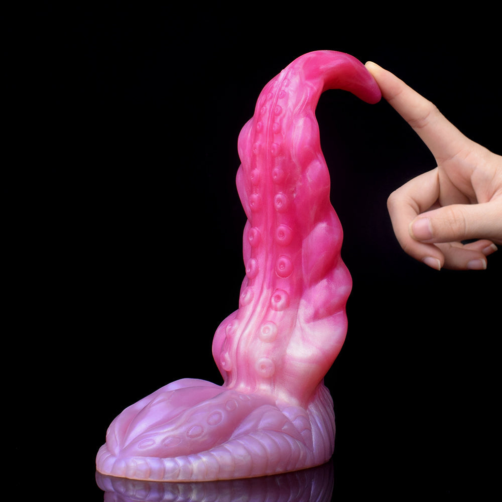 22.9 cm Pink Curved Monster Tentacle Dildo