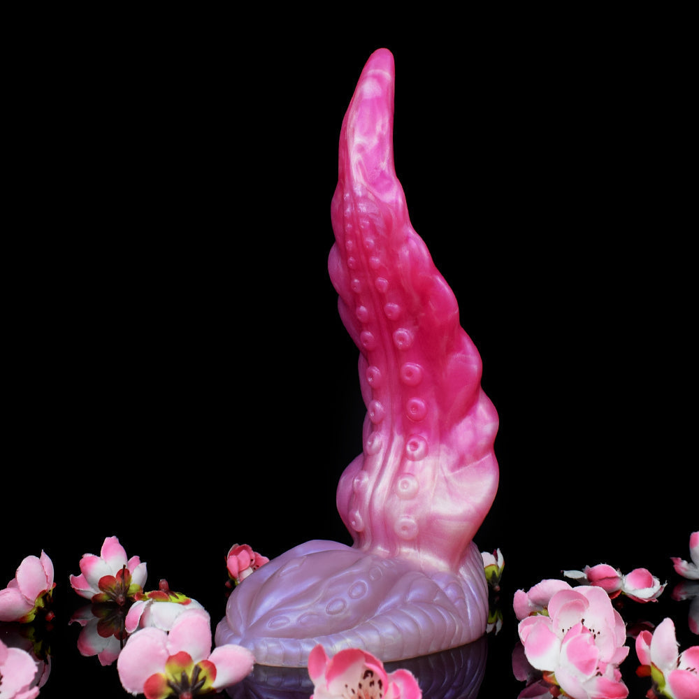22.9 cm Pink Curved Monster Tentacle Dildo