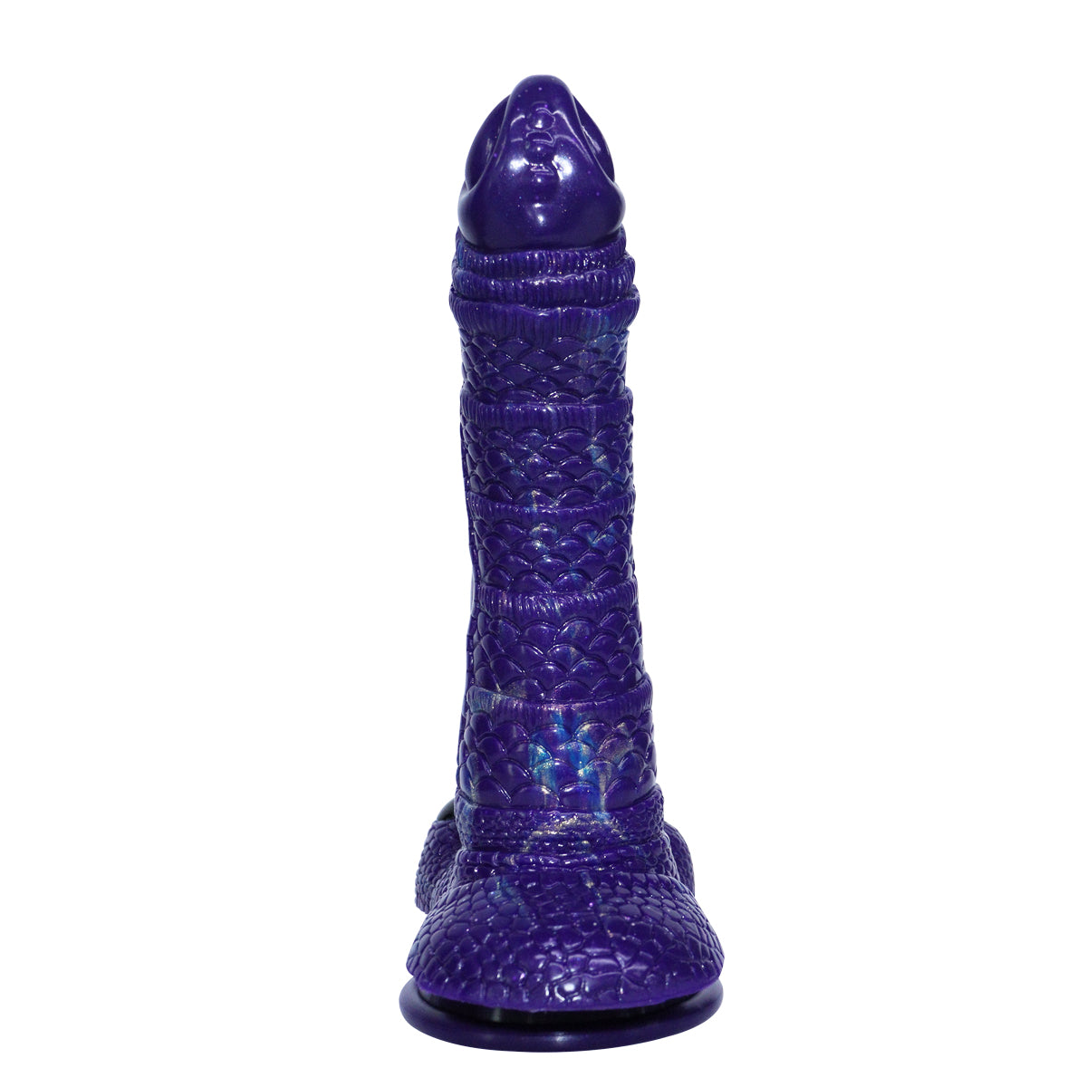 Purple Dragon Monster Textured Vibrating Dildo