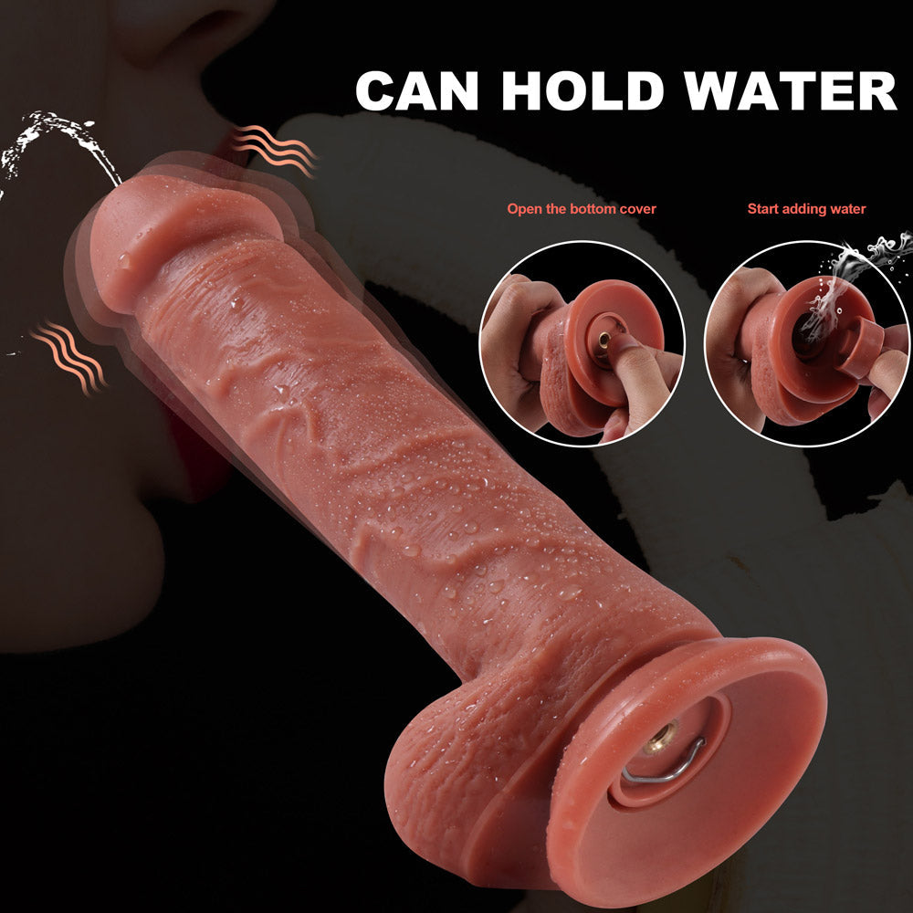 21 cm Remote Controlled Vibrating Ejaculating Dildo
