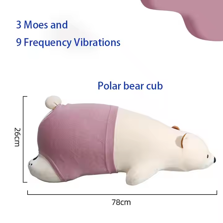 Stuffed Animal Sex Toy Infinity Pillow Bear with Dildo Machine