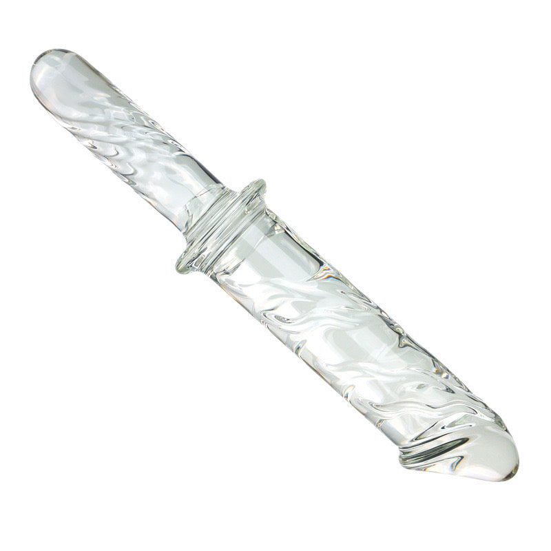 Large Glass Dildo 27.9 cm with Handle