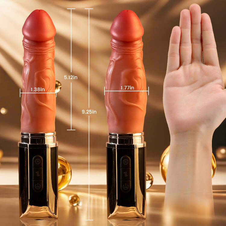 Discreet Lipstick Vibrating Inflatable Realistic Dildo