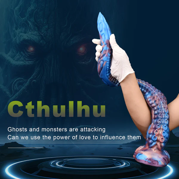 Blue Extra Long Tentacle Fantasy Monster Dildo