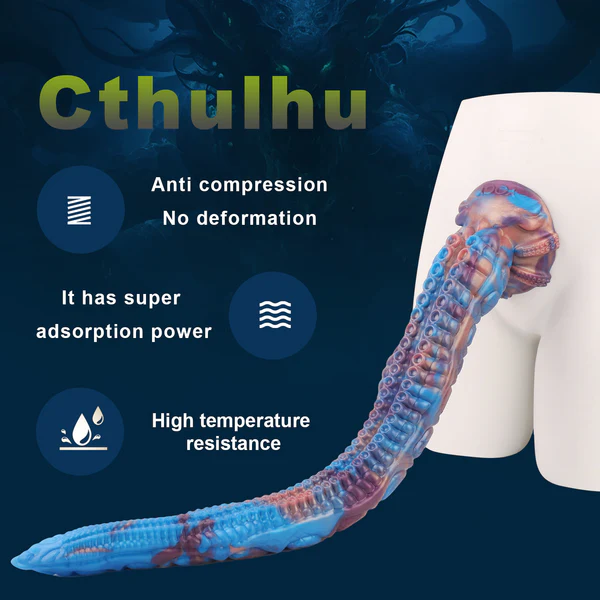 Blue Extra Long Tentacle Fantasy Monster Dildo