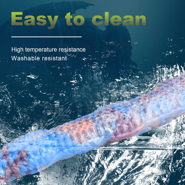 Blue Extra Long Tentacle Fantasy Monster Dildo
