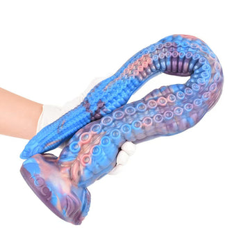 Blue Extra Long Tentacle Fantasy Monster Dildo