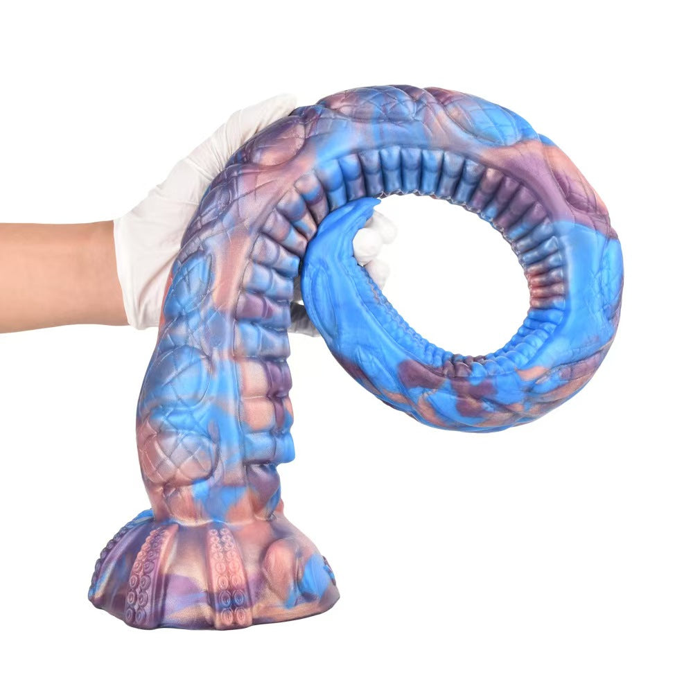 Blue Extra Long Tentacle Fantasy Monster Dildo