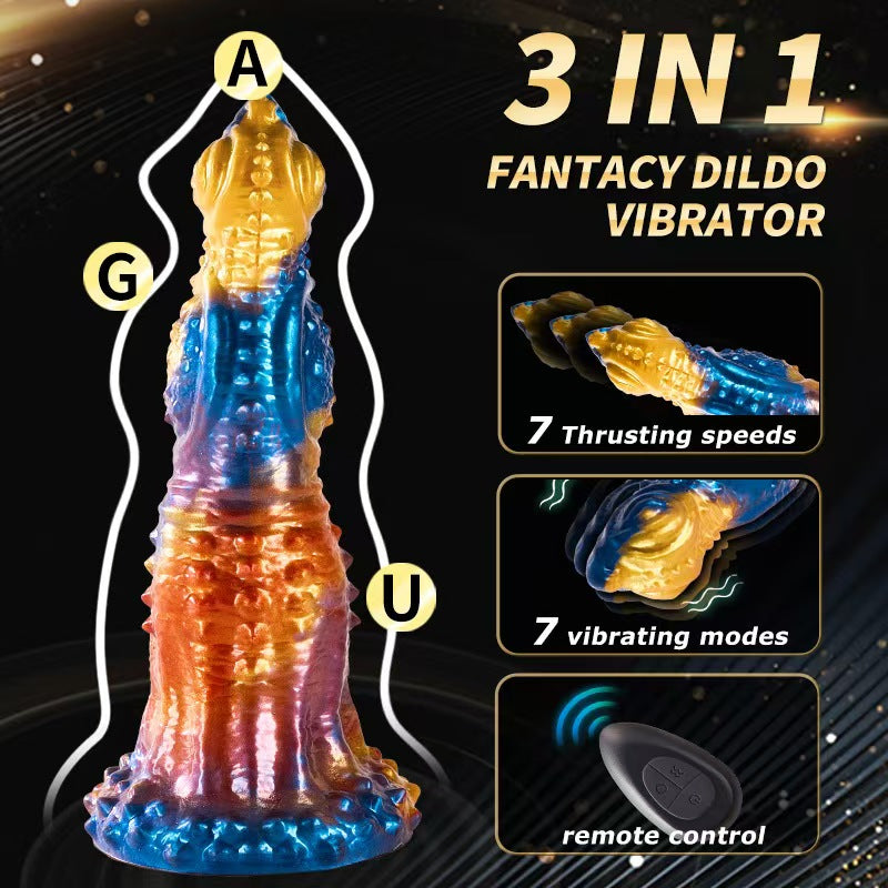 Wearwolf Monster Remote Control Vibrating Dildo