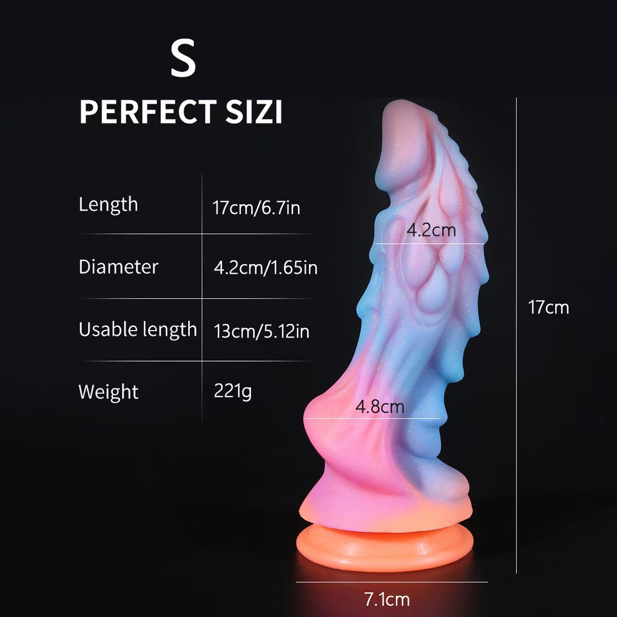 Fantasy Dragon Glow In The Dark Dildo
