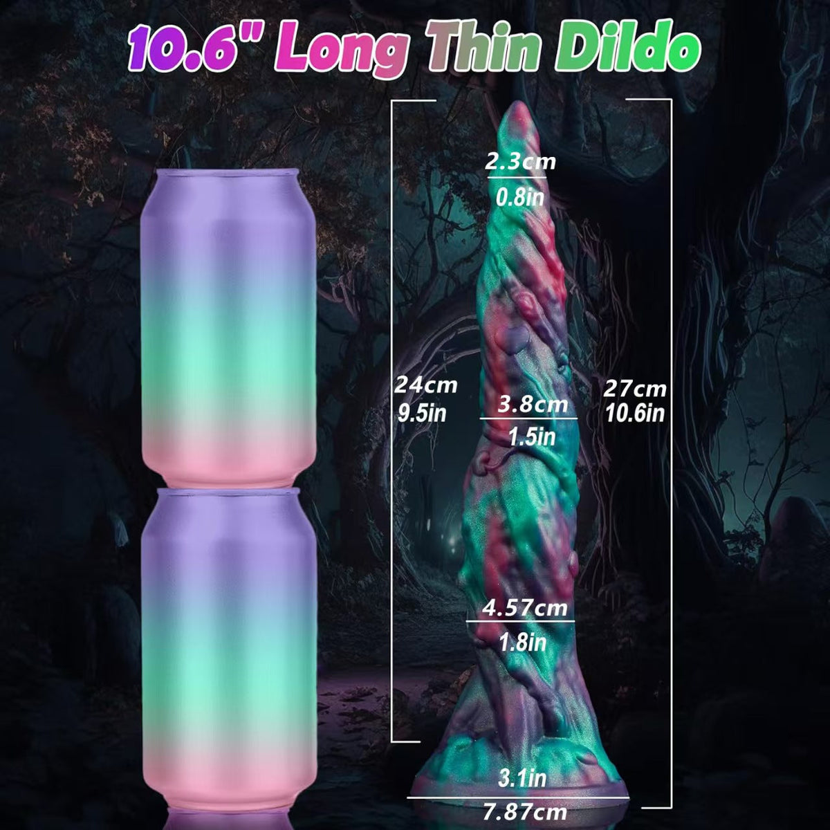 10.6 Inch Fantasy Tapered Tentacle Long Anal Dildo