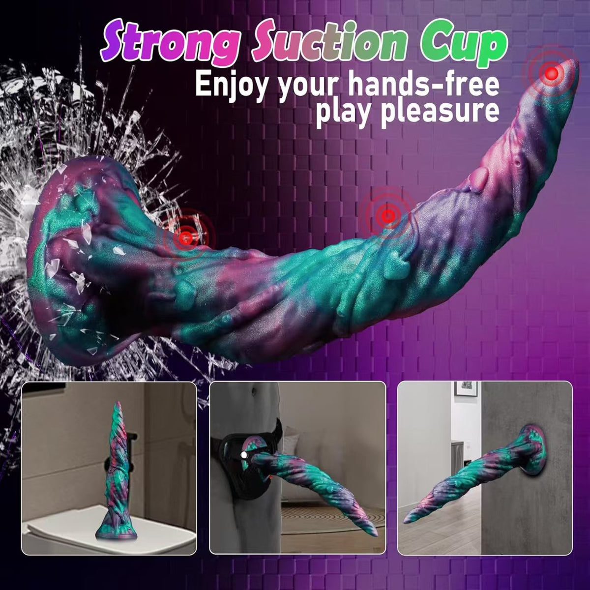 10.6 Inch Fantasy Tapered Tentacle Long Anal Dildo