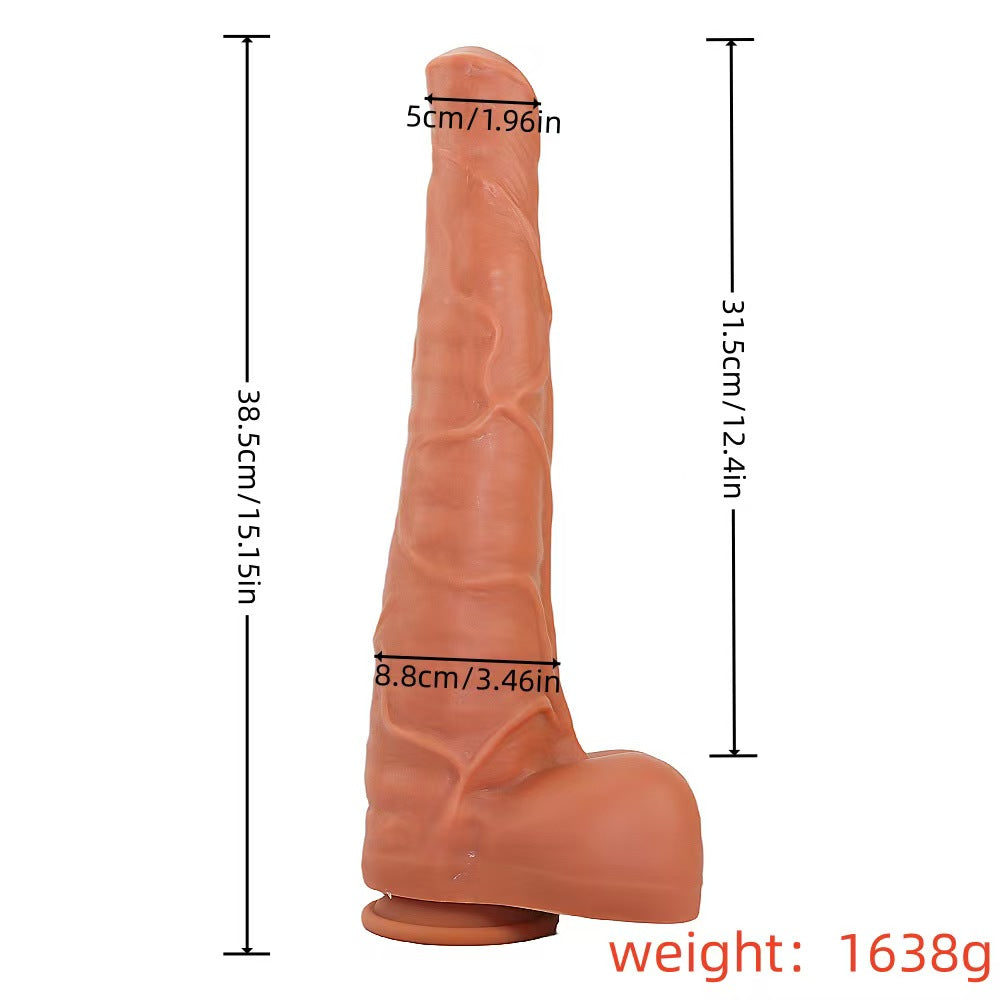 38.1 cm Giant Black Horse Cock Dildo
