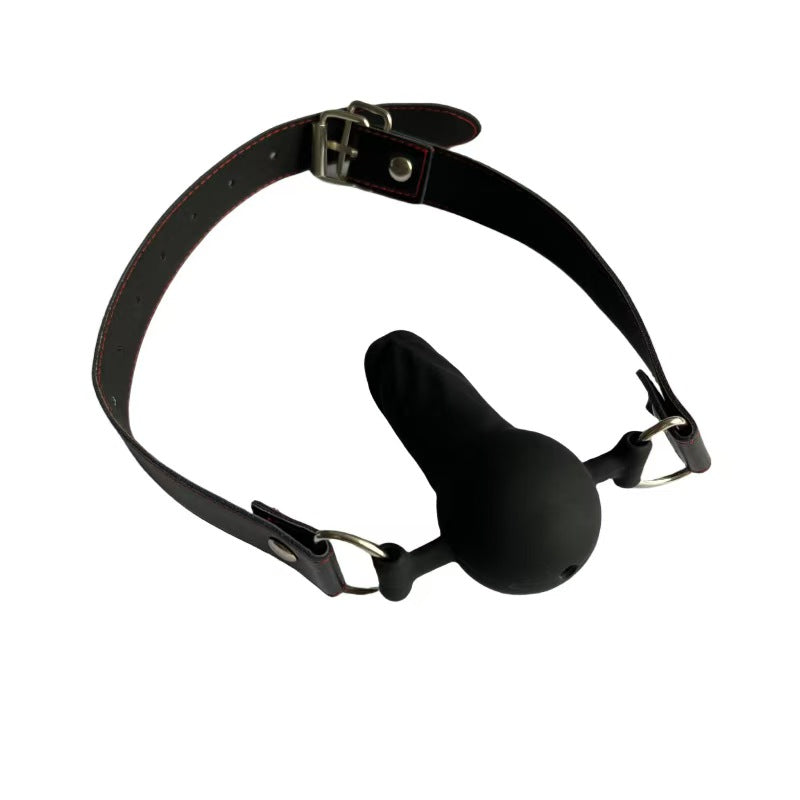 7.6 cm BDSM Black Dildo Gag