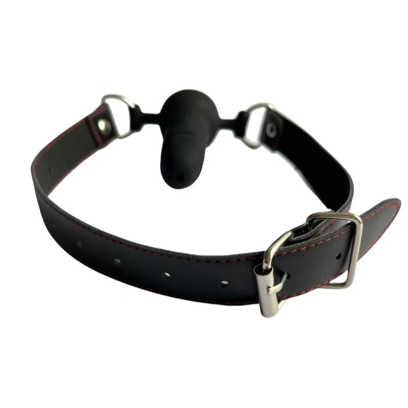 7.6 cm BDSM Black Dildo Gag