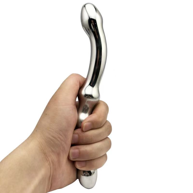21 cm Double Head Male Metal Dildo