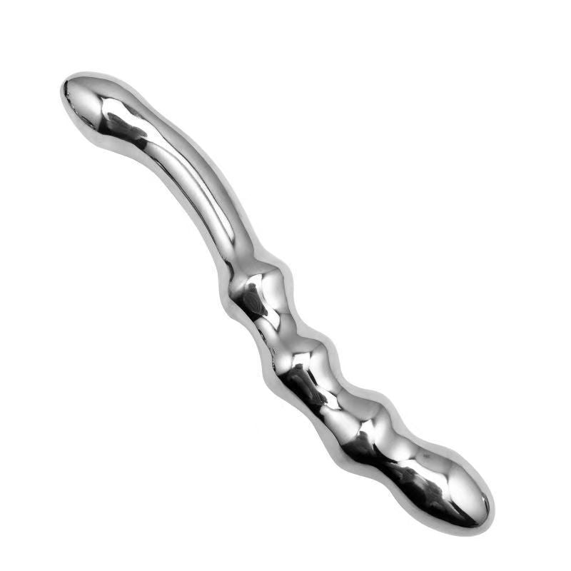 21 cm Double Head Male Metal Dildo