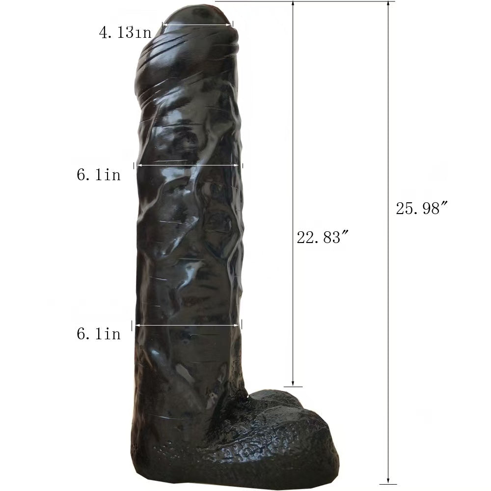Biggest Huge xxxxl 2 Foot Dildo With Foreskin