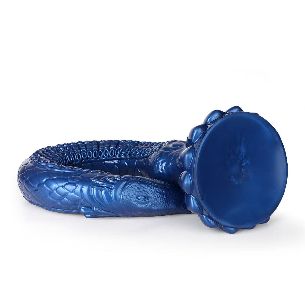 3 Foot Blue Fantasy Alien Textured Tentacle Dildo