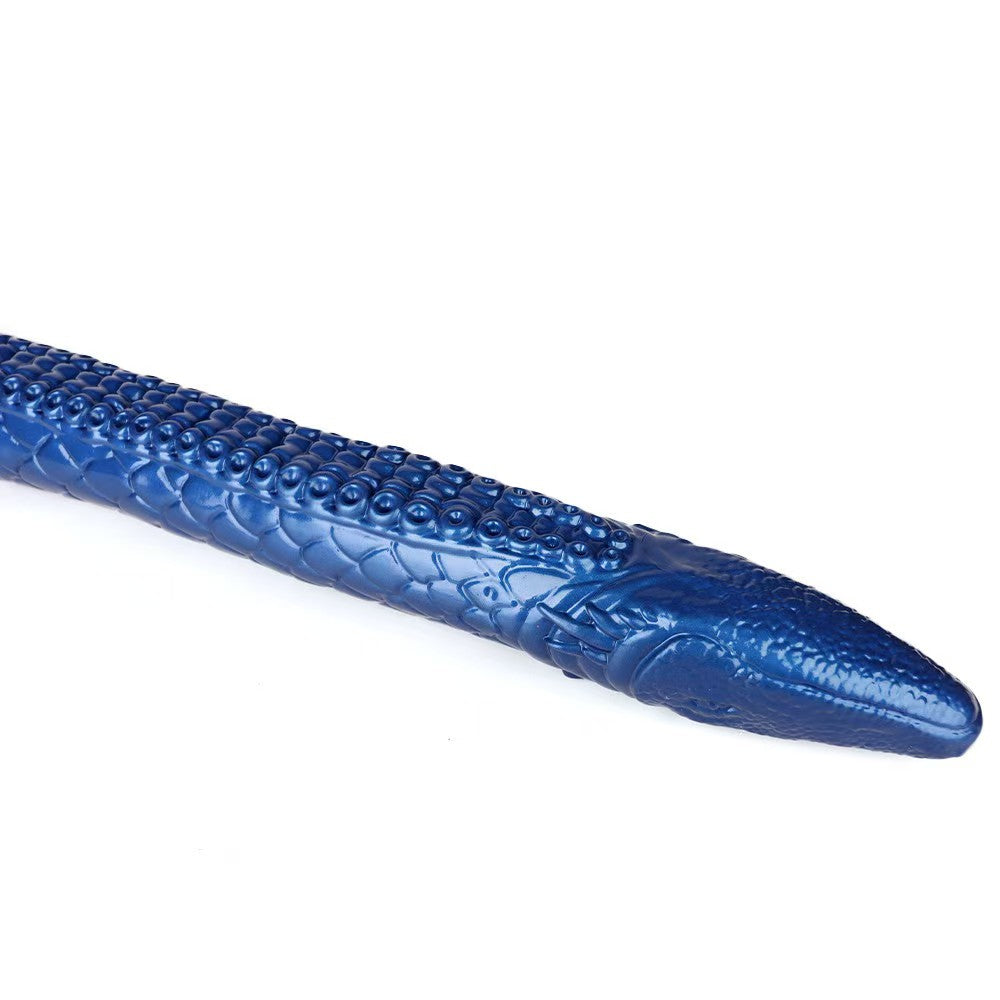 3 Foot Blue Fantasy Alien Textured Tentacle Dildo