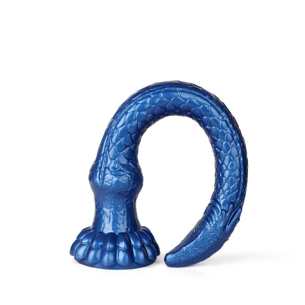 3 Foot Blue Fantasy Alien Textured Tentacle Dildo