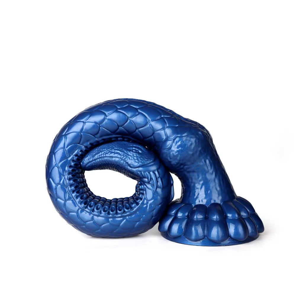 3 Foot Blue Fantasy Alien Textured Tentacle Dildo
