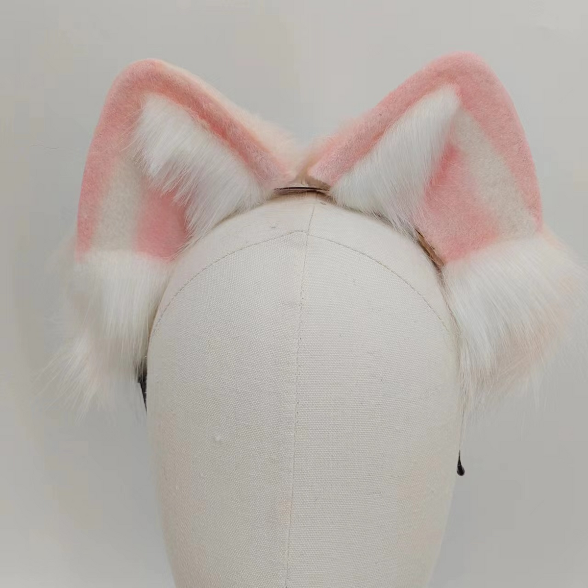 27 Inch Pink Real Fox Tail Butt Plug